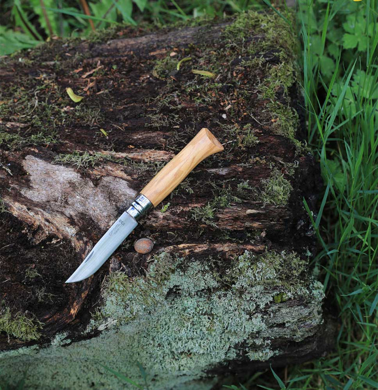 Coltello Opinel N°09 Inox - Manico in Legno di Ulivo - VRI