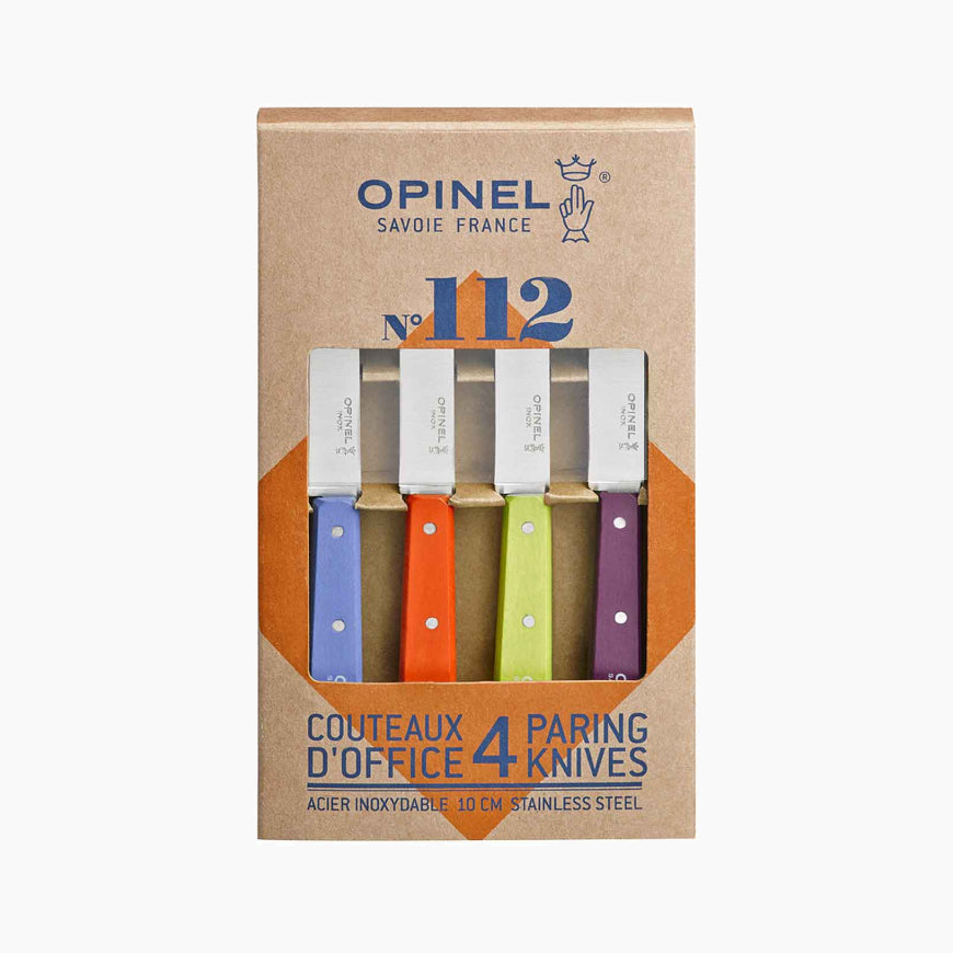 COFFRET 4 OFFICE OPINEL N.112 COULEURS ACIDULES INOX