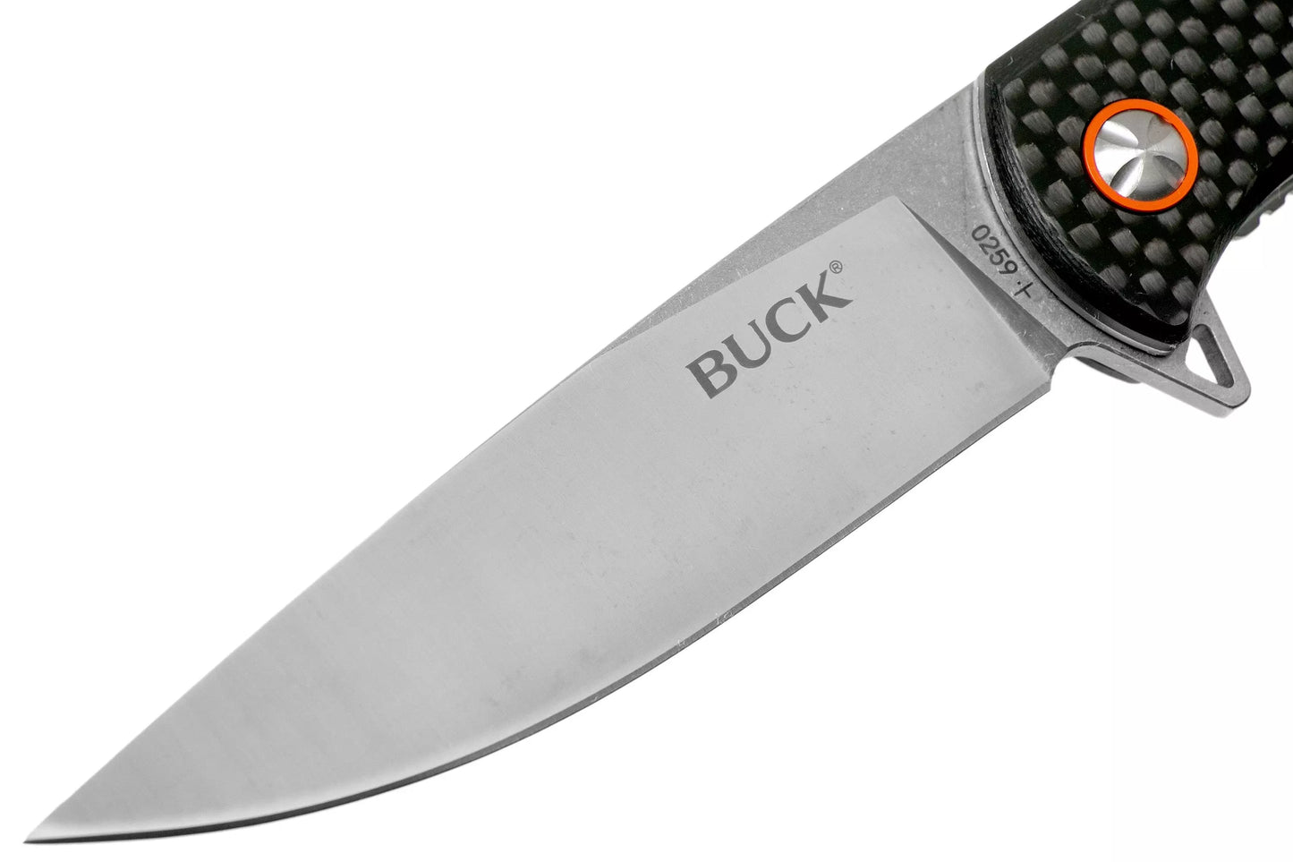 Couteau Buck Haxby Fibre de Carbone - Flipper & Roulements - 0259CFS