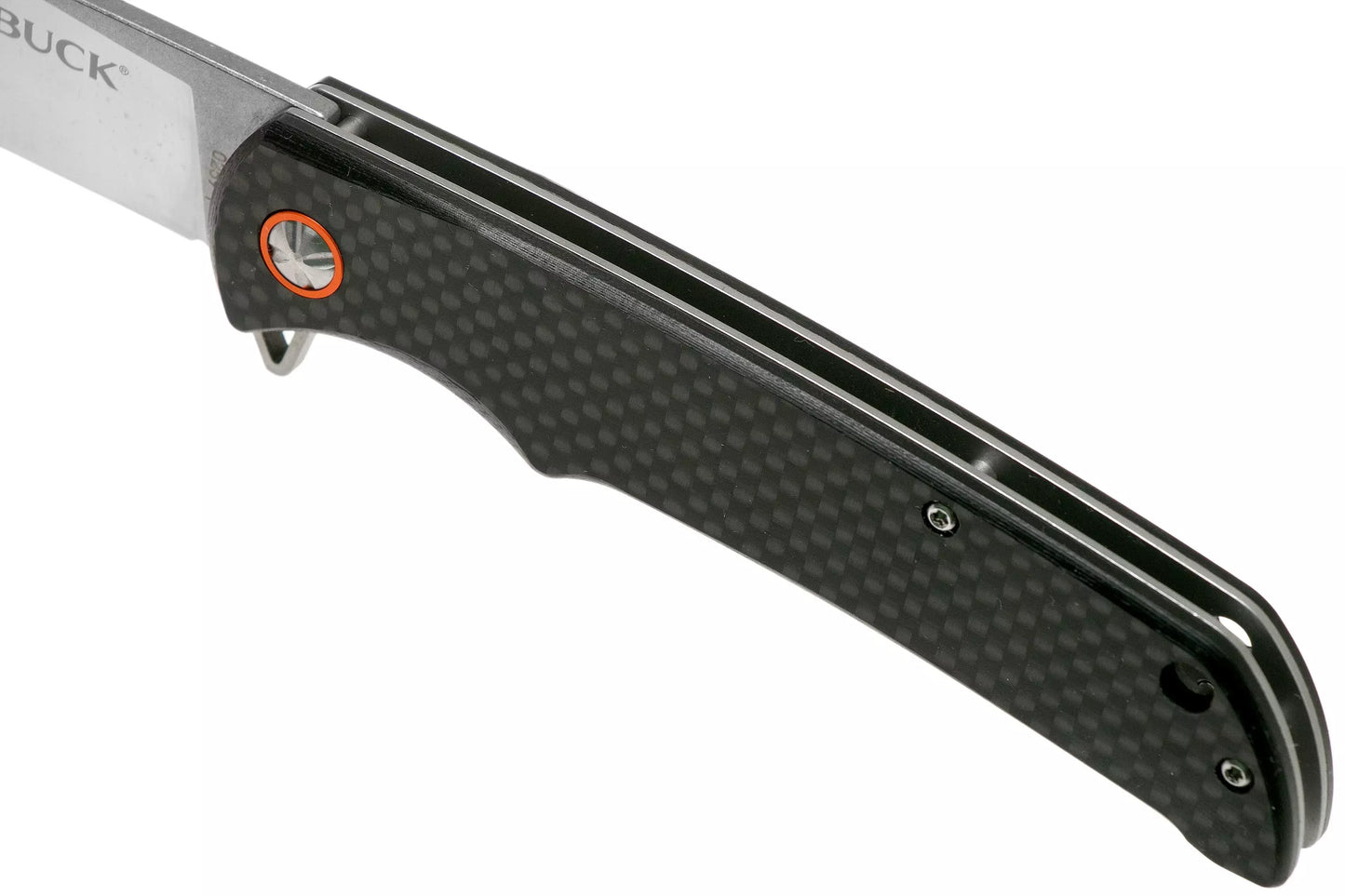 Couteau Buck Haxby Fibre de Carbone - Flipper & Roulements - 0259CFS