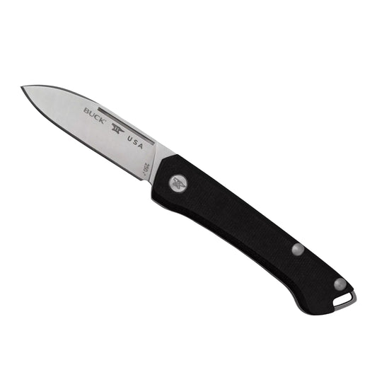 Couteau Buck Saunter Drop Point Micarta Noir - Acier 154CM - 0250BKS