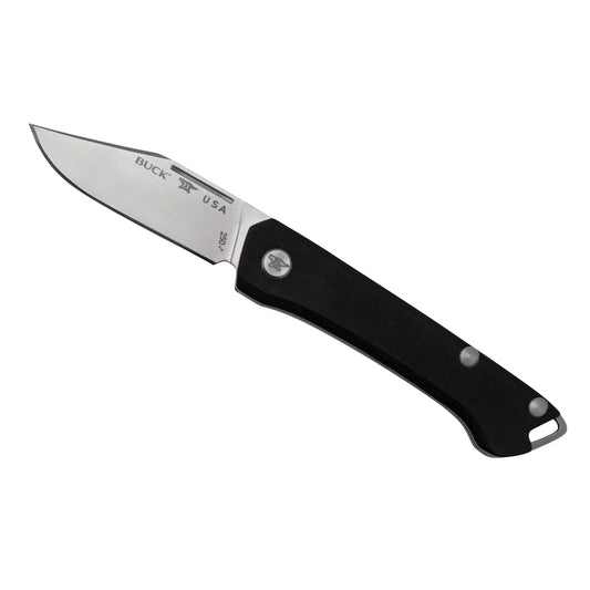 Couteau Buck Saunter Micarta Noir - Clip point - 0250BKS1