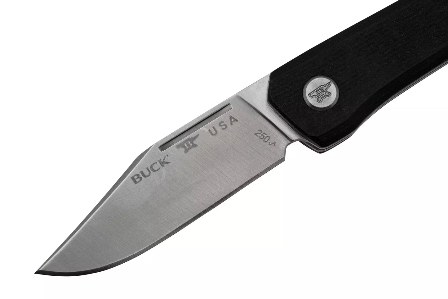 Couteau Buck Saunter Micarta Noir - Clip point - 0250BKS1