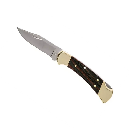 Couteau Buck 112 Ranger Classique - L'Authentique Pliant en Ébène et Laiton