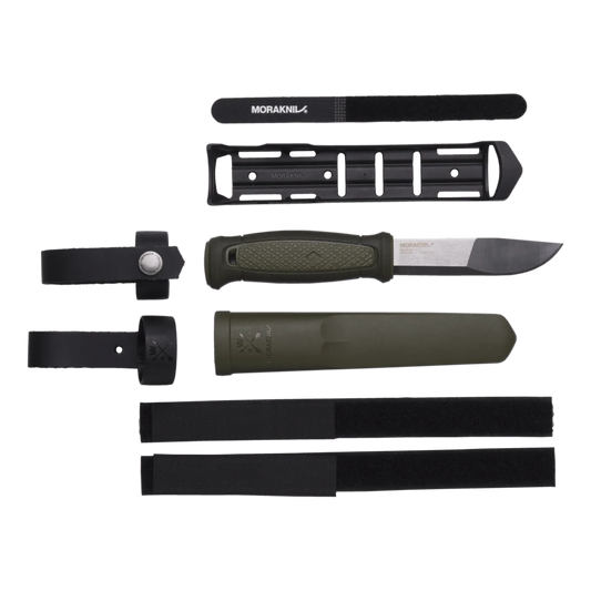 Mora Kansbol Vert Khaki : Couteau Outdoor Polyvalent Multi-Mount