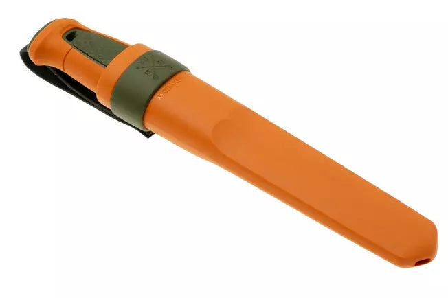 Couteau Morakniv Kansbol Orange/Vert étui polymère  - Polyvalence Bushcraft & Outdoor
