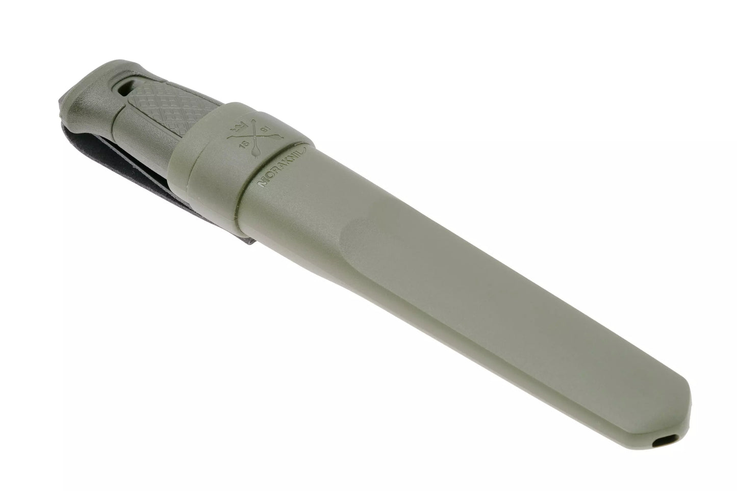 Morakniv Garberg Messer, Klinge aus schwarzem Kohlenstoffstahl – grüner Griff – individuell anpassbar