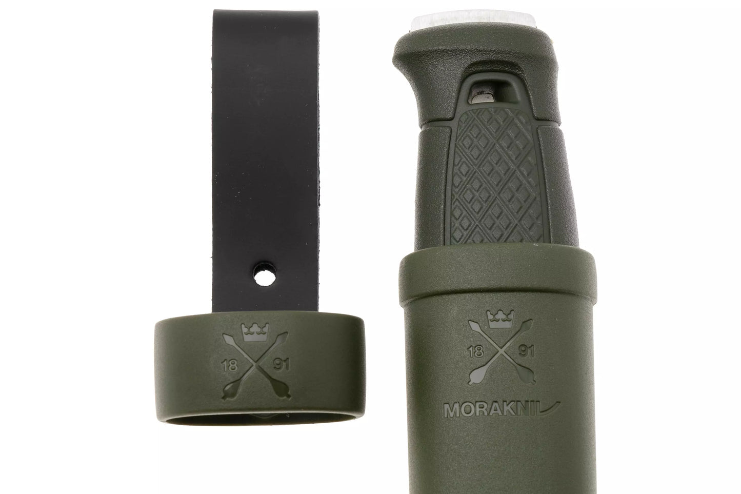 Couteau Morakniv Garberg S Inox Vert - Étui Polymère (POM) - Personnalisable