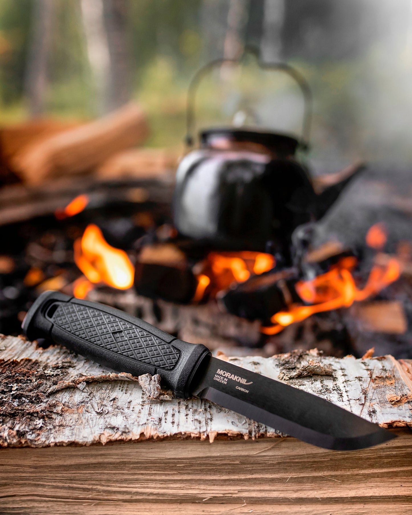 Couteau Morakniv Garberg Lame Carbone Noir -Manche Noir - Personnalisable