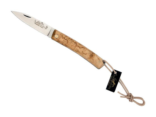 SALAMANDRA BIRCH KNIFE 10CM STAINLESS STEEL + CASE