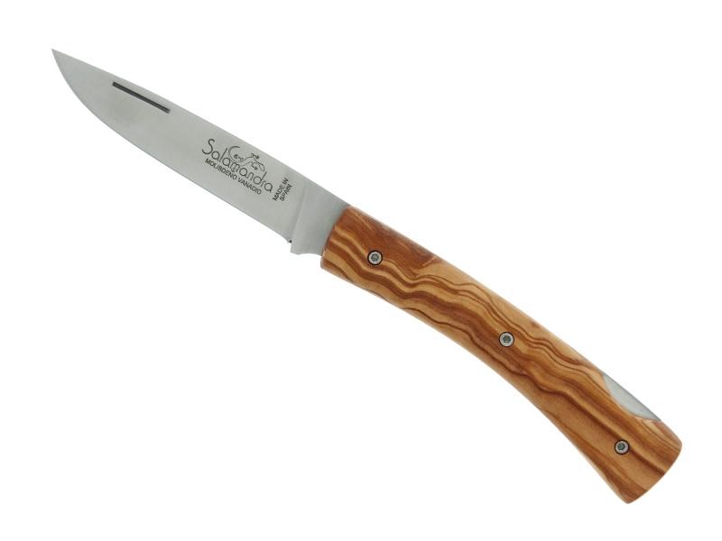 SALAMANDRA OLIVIER KNIFE 10CM STAINLESS STEEL + CASE