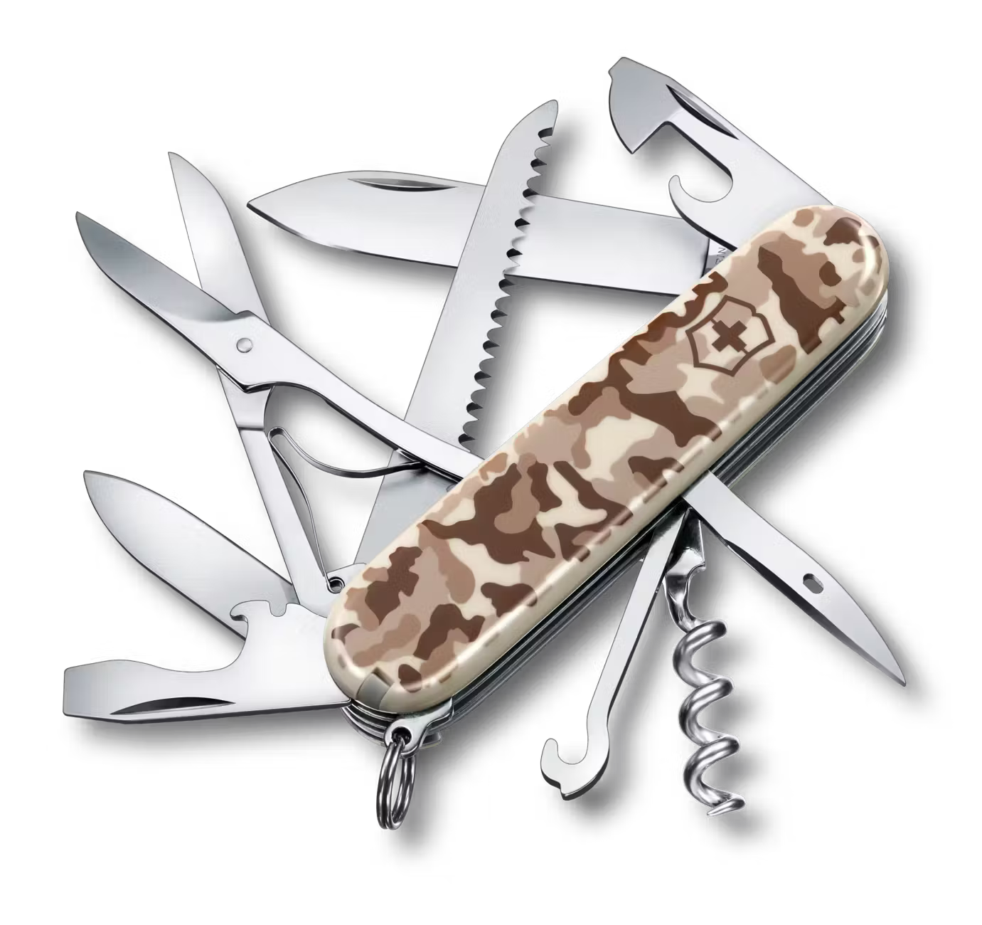 Švicarski nož Victorinox Huntsman Pustinjski Kamuflaža – 15 funkcija (1.3713.941)