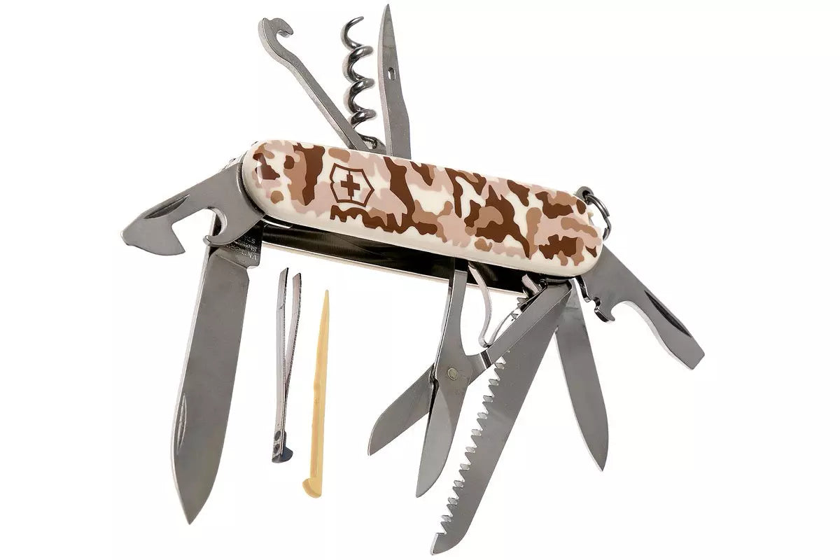 Švicarski nož Victorinox Huntsman Pustinjski Kamuflaža – 15 funkcija (1.3713.941)