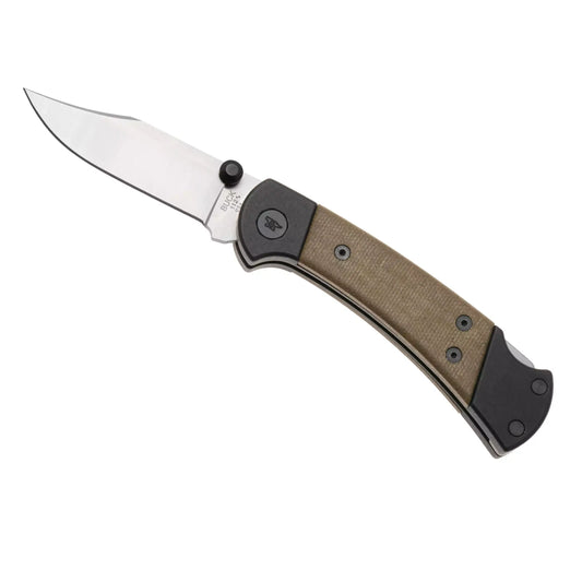 Couteau Buck 112 Ranger Sport Micarta Vert / Aluminium Noir - Acier S30V
