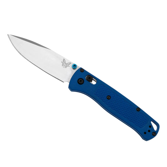 Cuchillo Benchmade Bugout 535 - Hoja Satinada y Mango Grivory Azul