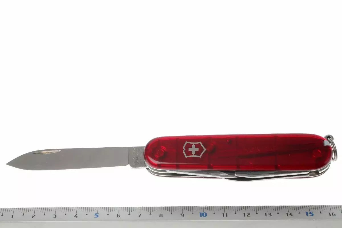Victorinox Zwitsers Zakmes Spartan Robijn – 12 Functies (Transparant)
