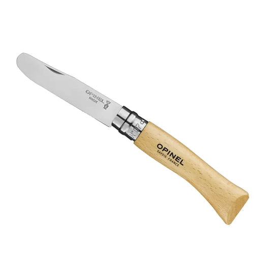 Mon Premier Opinel N°7 VRI Hêtre : Couteau Enfant à Bout Rond & Sécurité Virobloc