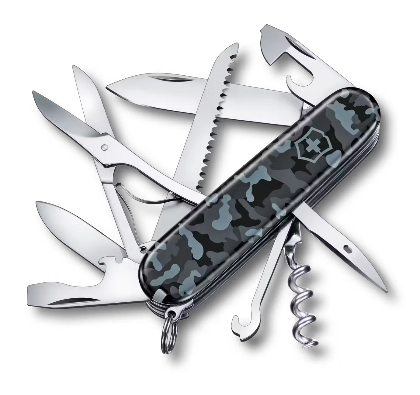 Švicarski nož Victorinox Huntsman Mornarska Kamuflaža – 15 funkcija (1.3713.942)